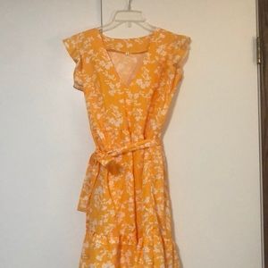 Yellow flower dress
